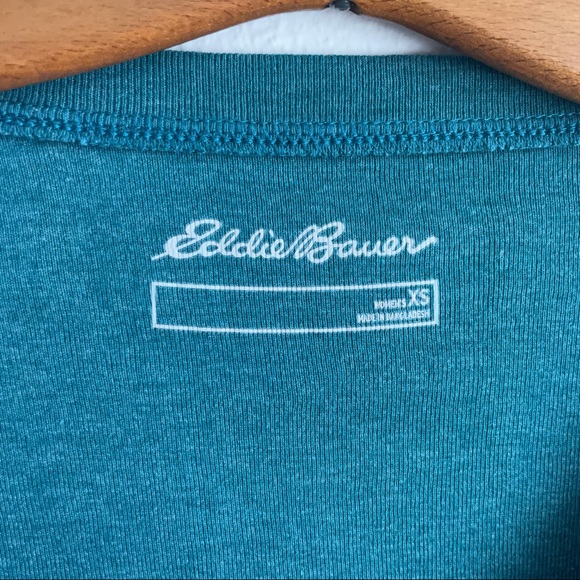 Eddie Bauer Favorite Long-Sleeve V-Neck Tee T-Shirt Dark Teal Size XS - Picture 5 of 8